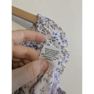 Vine and Valley floral rouched‎ crop top size L